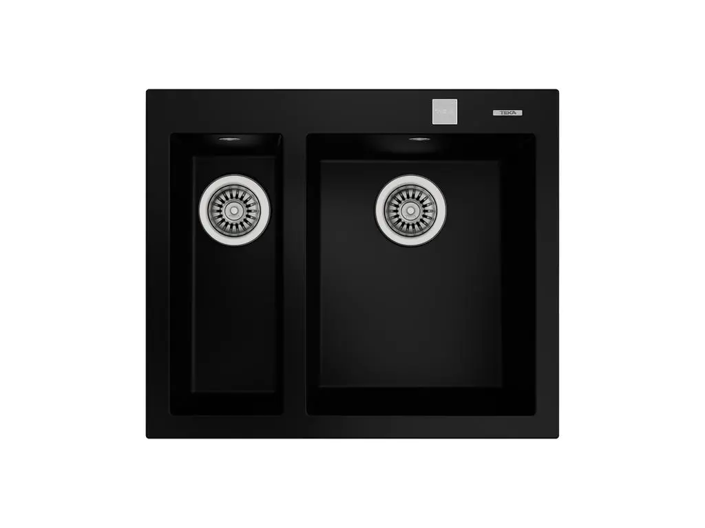 Zlewozmywak Teka FORSQUARE 2B 590 TG Granitowy Czarny