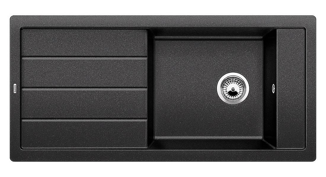 Zlewozmywak Blanco MEVIT XL 6 S 518354 - antracyt - granitowy - wpuszczany w blat - ociekacz