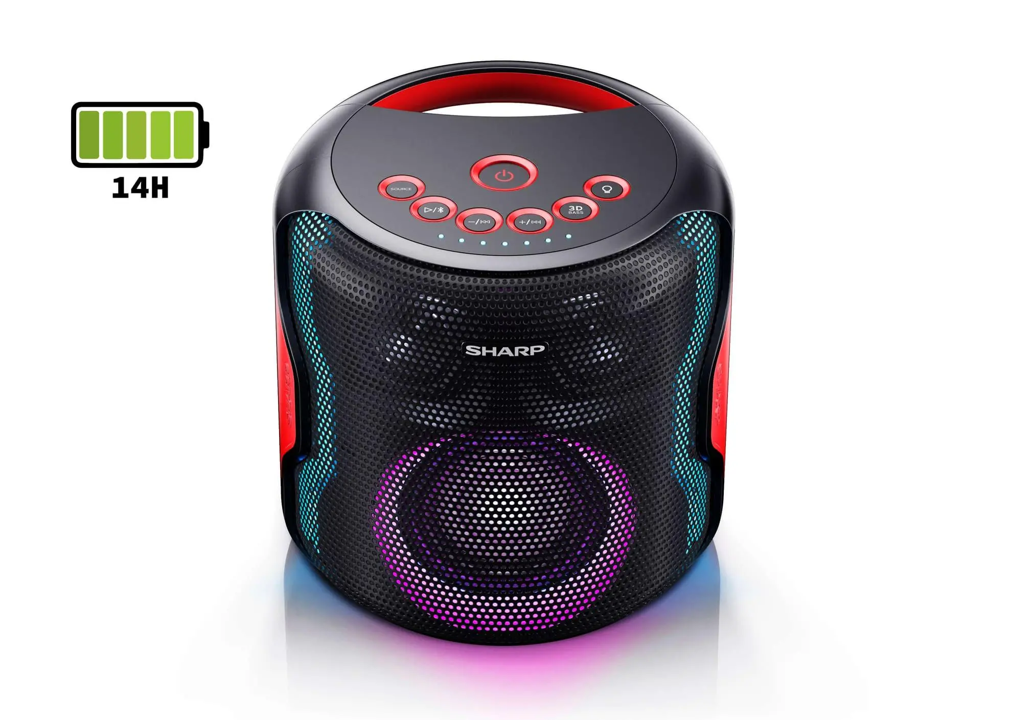 Power Audio Sharp PS-919 130W Bluetooth Czarny