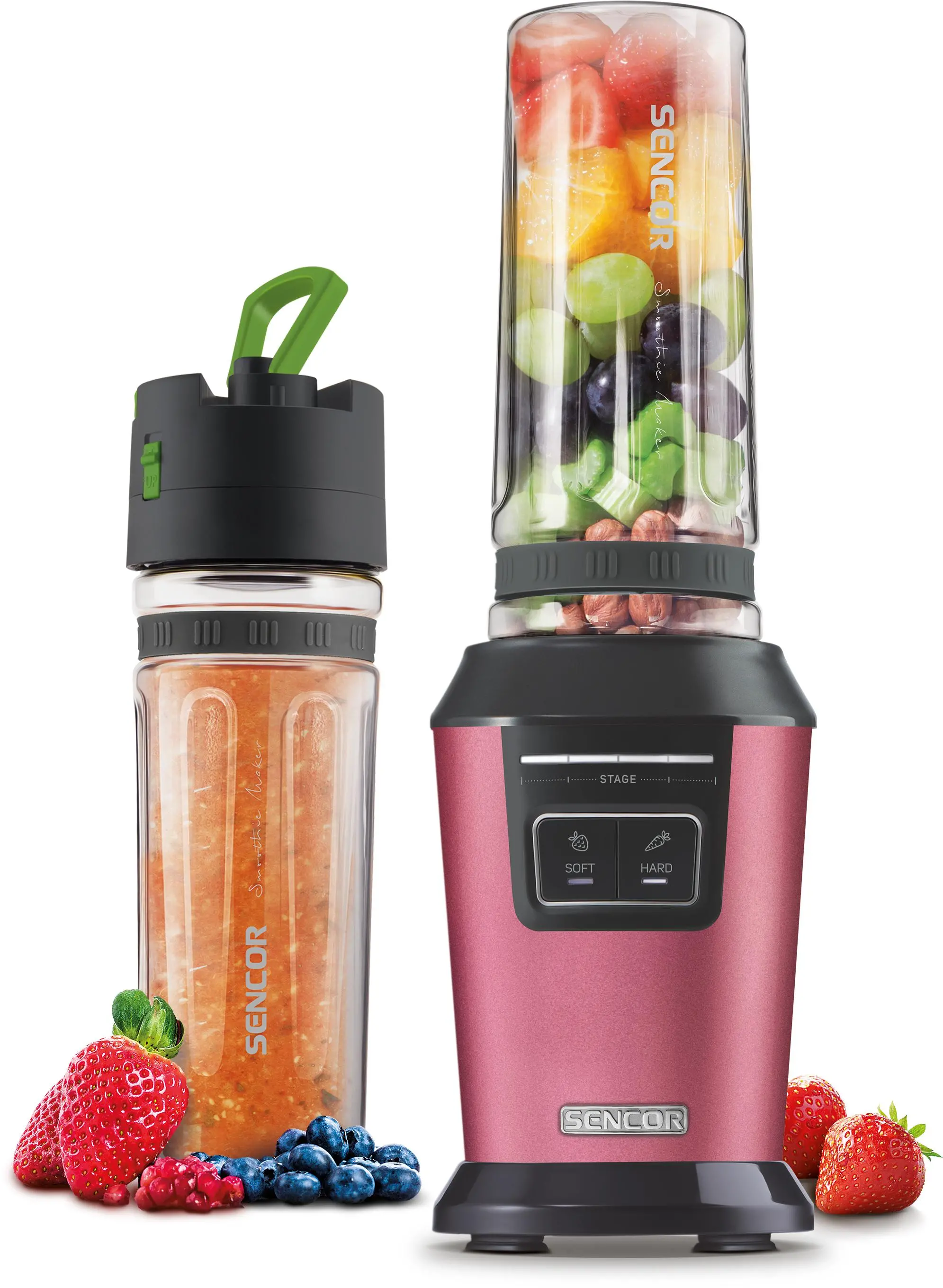 Blender kielichowy Sencor SBL 7174RD 0,6l 2 butelki