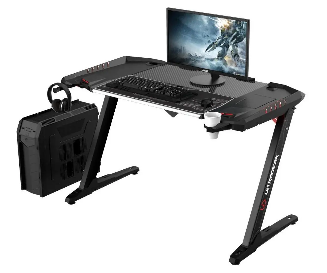 Biurko Ultradesk ROCKET 128cm Czarny