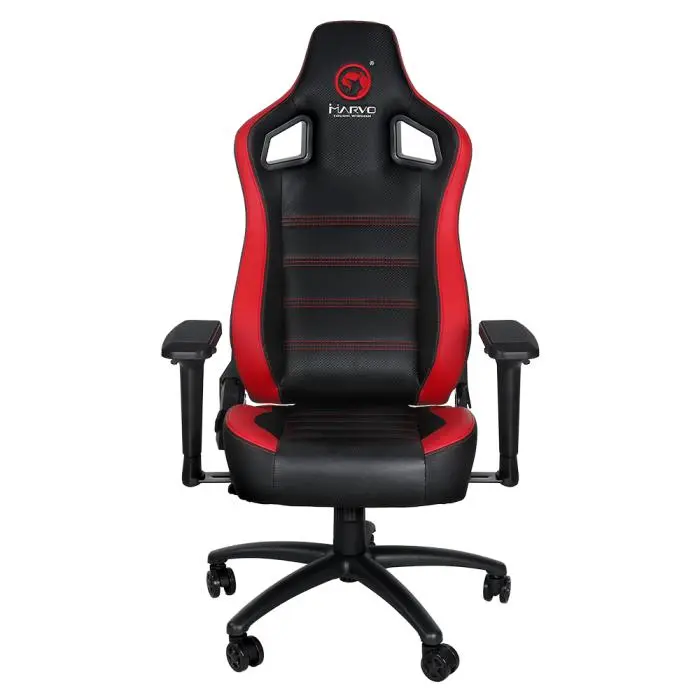 Fotel Marvo CH-118 Gamingowy do 150kg Skóra ECO Czerwony