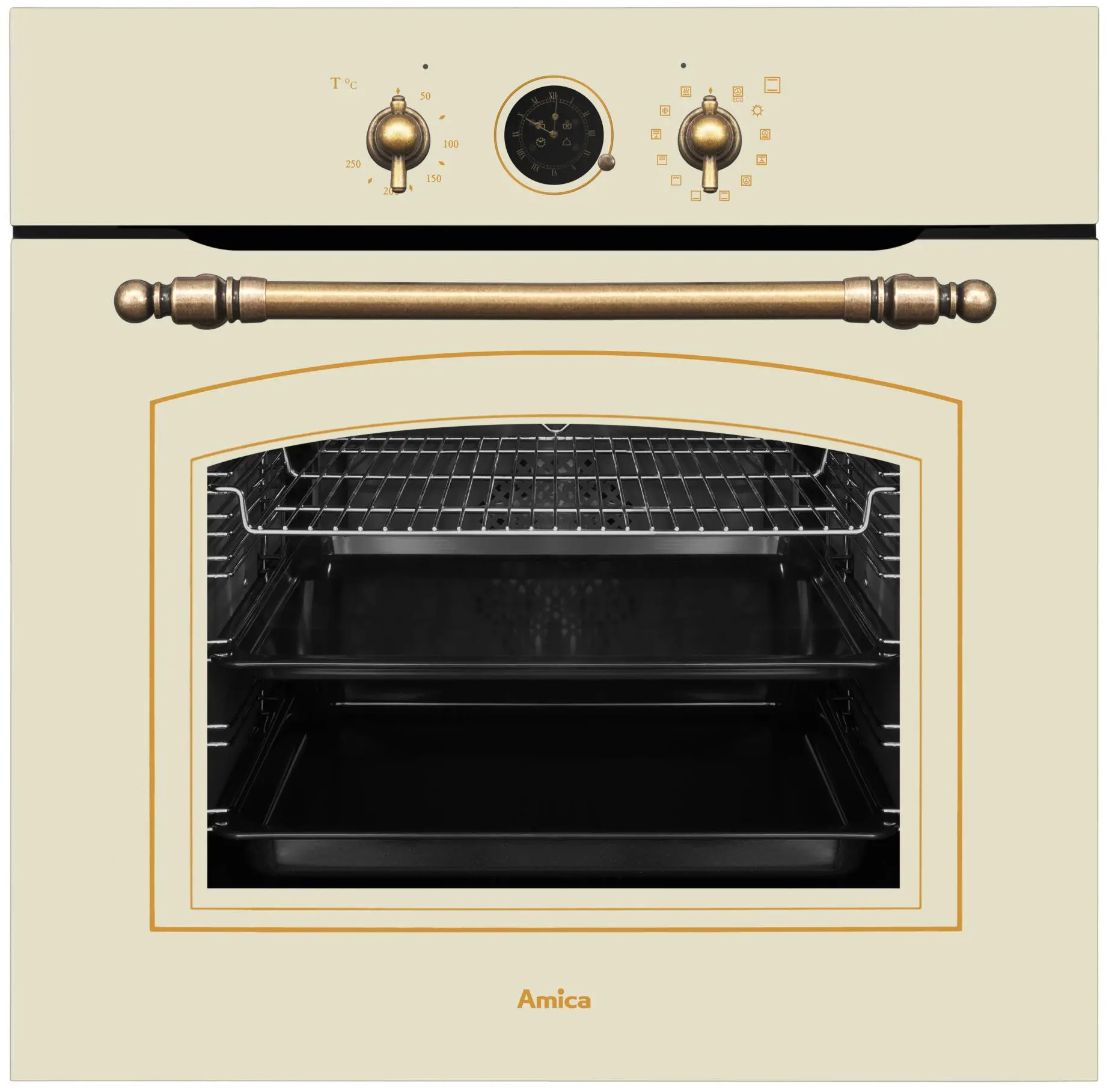 Piekarnik elektryczny Amica ED17319W Retro Termoobieg Kość słoniowa