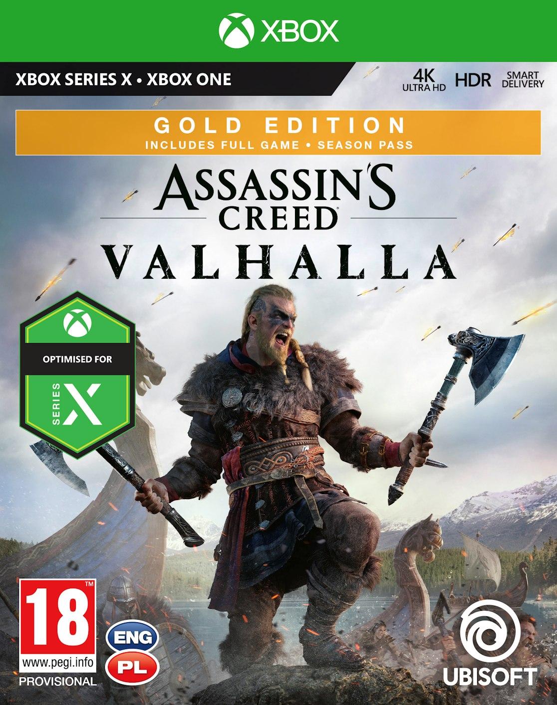 Assassin’s Creed Valhalla Złota Edycja Gra na Xbox One (Kompatybilna z Xbox Series X)