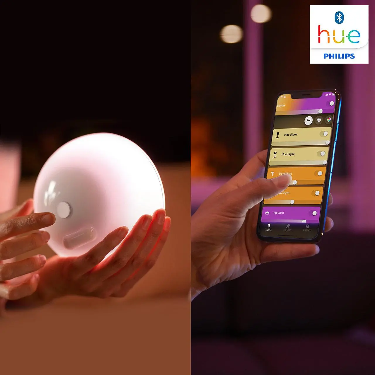 Lampa biurkowa Philips Hue Go White and Colour Ambiance