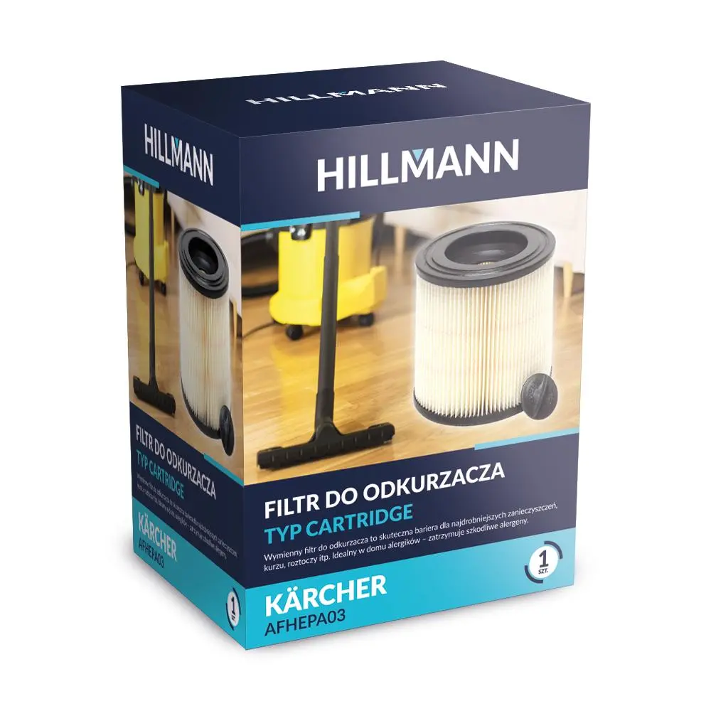 Filtr do odkurzacza HILLMANN AFHEPA03 typ cartridge 1szt.