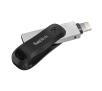PenDrive SanDisk iXpand GO 128GB USB 3.0 / Lightning Srebrno-czarny