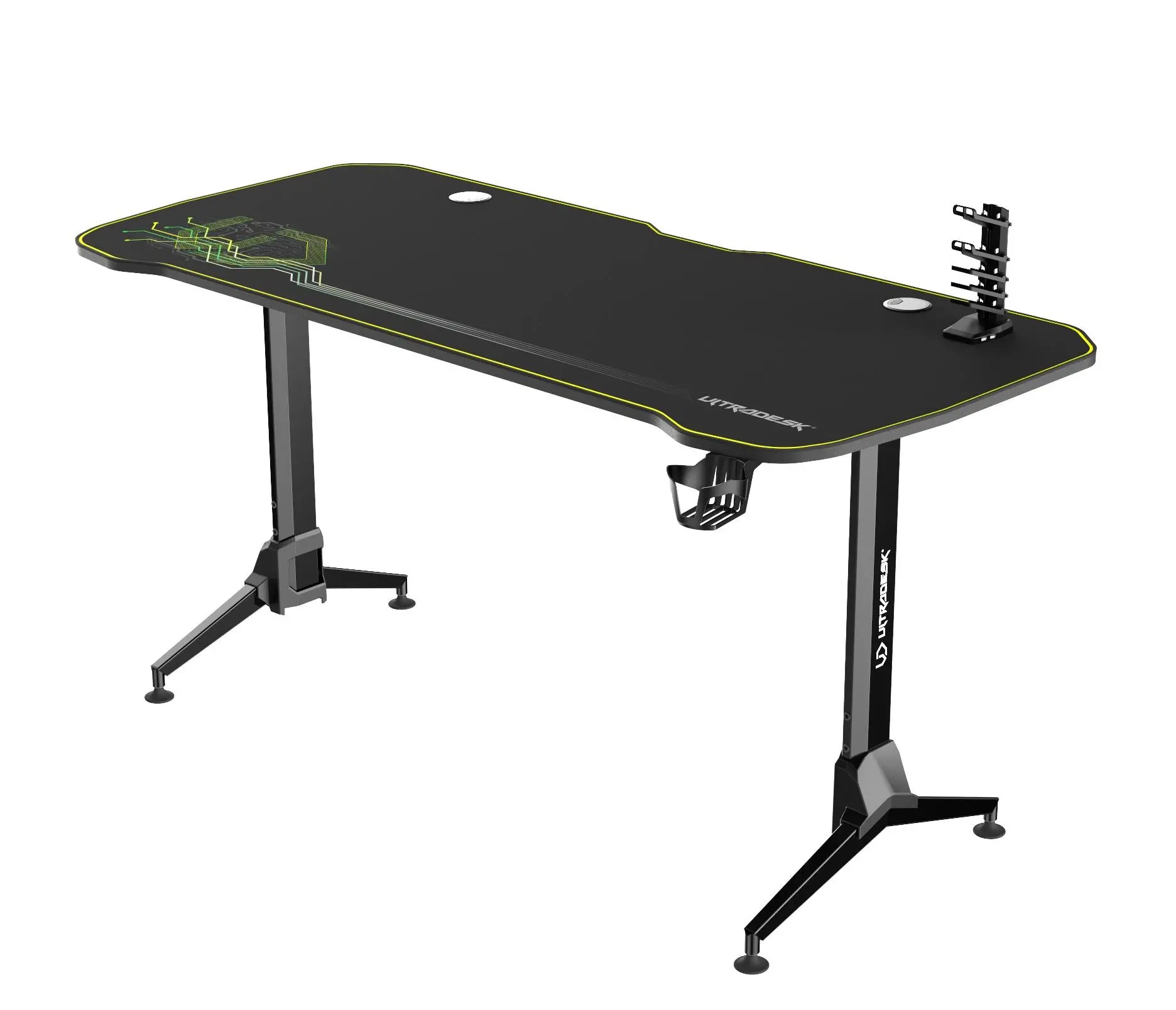Biurko Ultradesk GRAND 160cm Regulacja wysokości Czarno-zielony