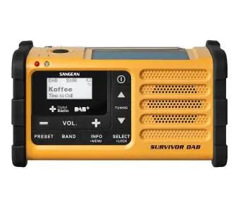 Radioodbiornik Sangean SURVIVOR DAB MMR-88 DAB Radio FM DAB+ Żółty