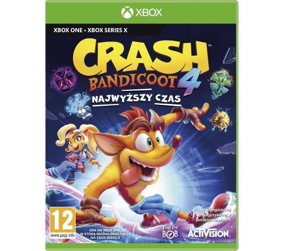 gra Crash Bandicoot 4: Najwyższy Czas Gra na Xbox One (Kompatybilna z Xbox Series X)