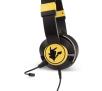 Słuchawki przewodowe z mikrofonem PowerA Pokemon Pikachu Silhouette Nauszne Czarno-złoty