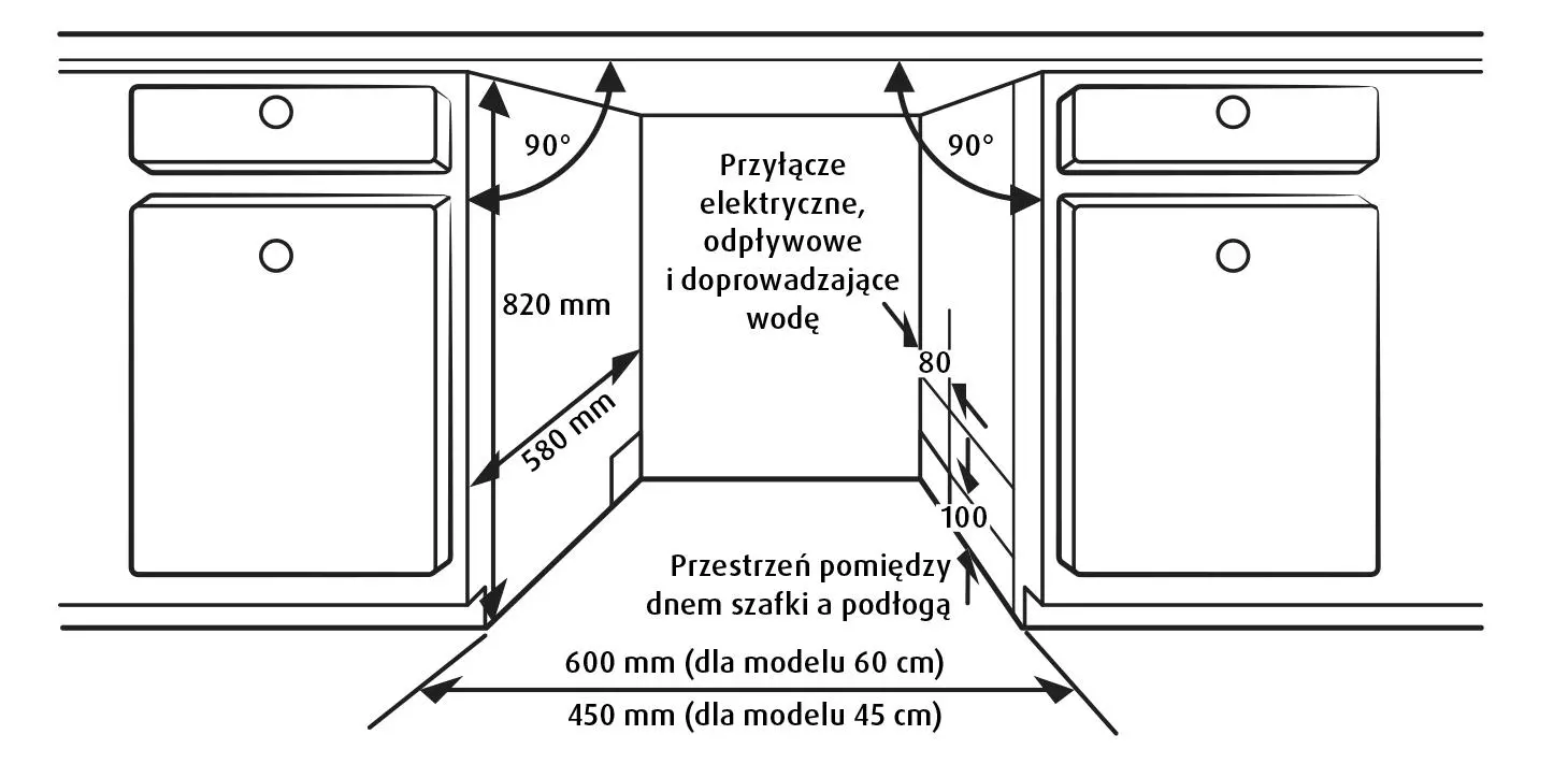 Zmywarka MPM 45-ZMI-02 44,8cm Szuflada na sztućce