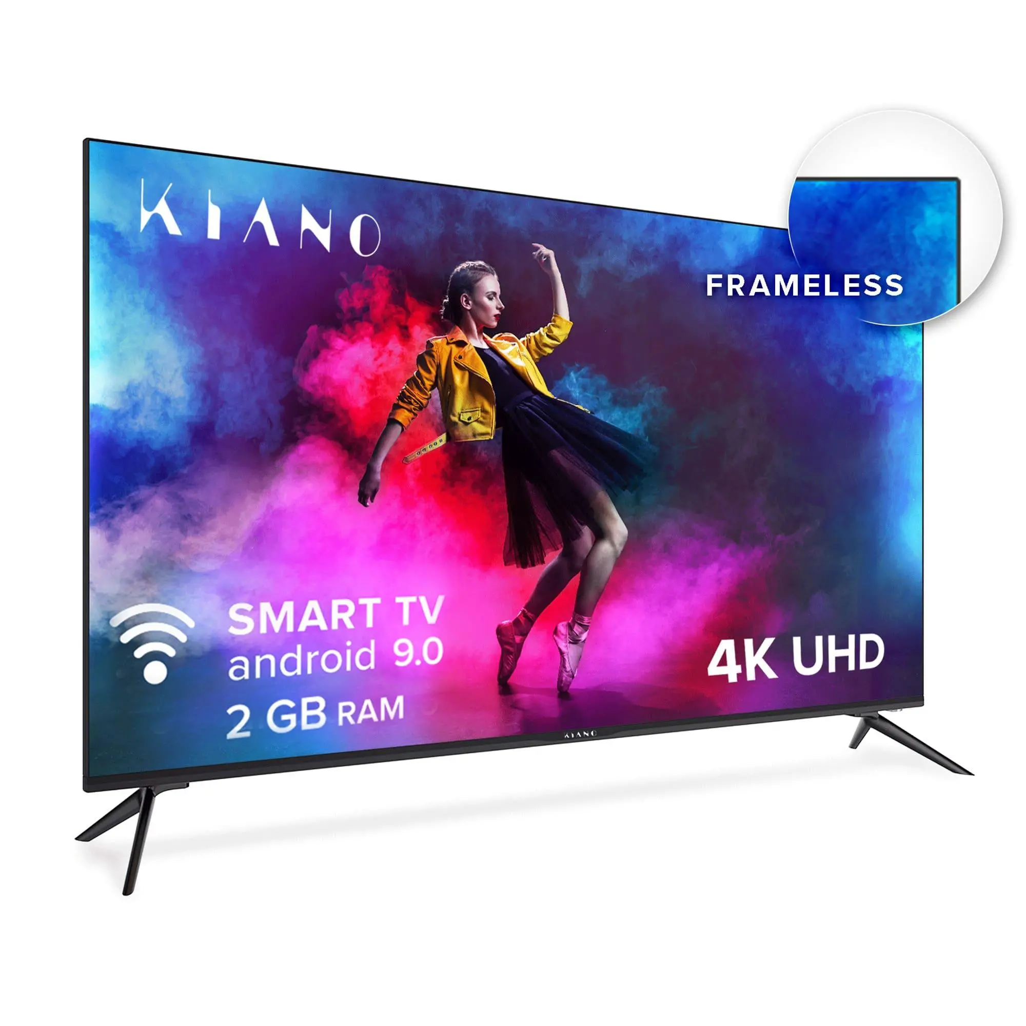 Telewizor Kiano Elegance TV 50 Bezramkowy (metalowa obudowa) 50" LED 4K Smart TV DVB-T2