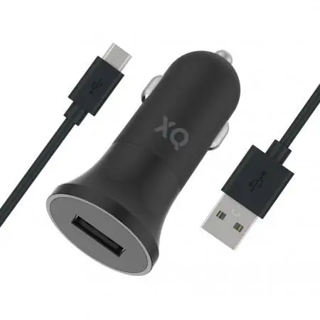 Ładowarka samochodowa Xqisit ładowarka USB 2,4A Czarny