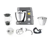 Kenwood Titanium Chef Patissier KWL90.124SI Z wbudowaną wagą Automatyczne programy Z dwiema misami