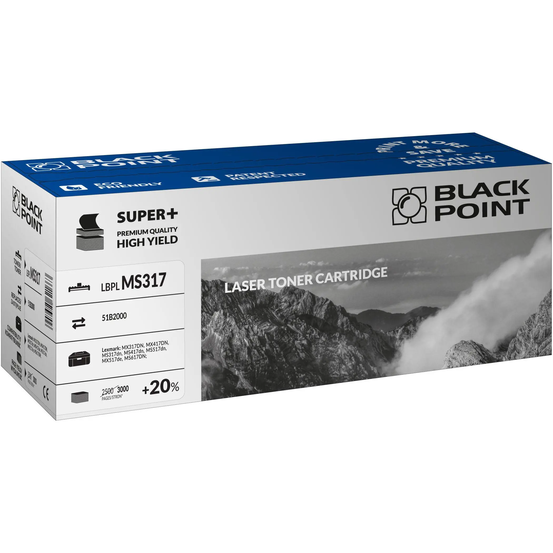Toner Black Point LBPLMS317 (zamiennik 51B2000)