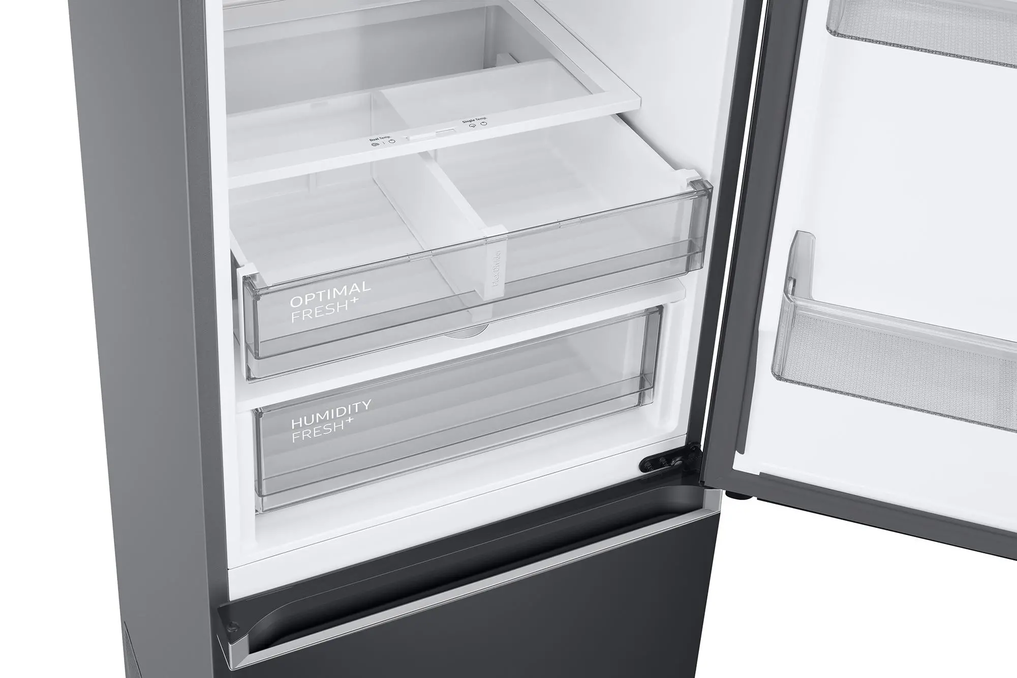 Lodówka Samsung RB38T776CB1 Pełny No Frost 203cm Szuflada z kontrolą wilgotności Grafitowa Stal