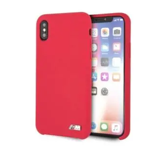 Etui BMW Silicone M Hardcase BMHCPXMSILRE do iPhone X/Xs Czerwony