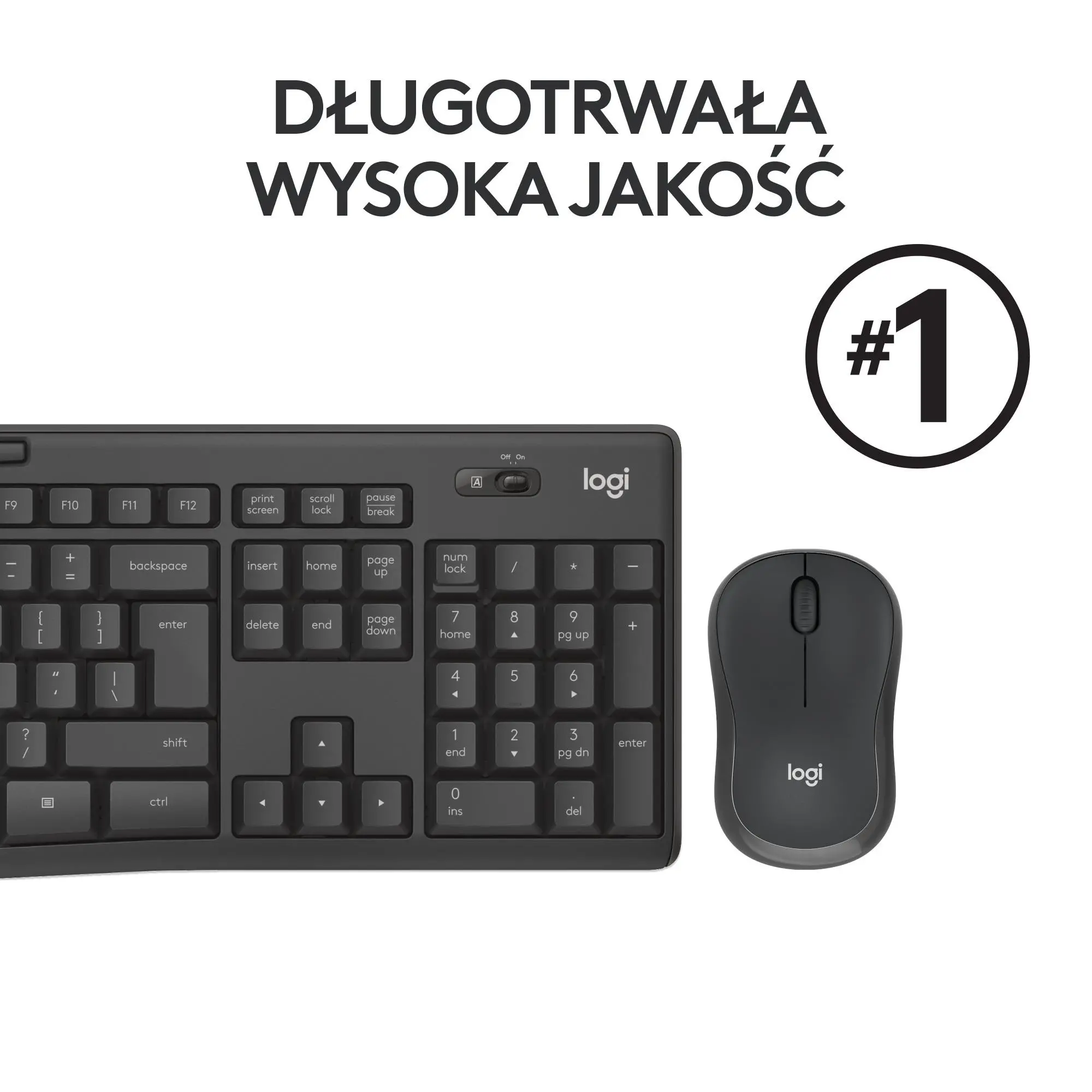 Zestaw Logitech MK295 Grafitowy