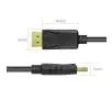 Kabel DisplayPort Unitek Y-C608BK Czarny