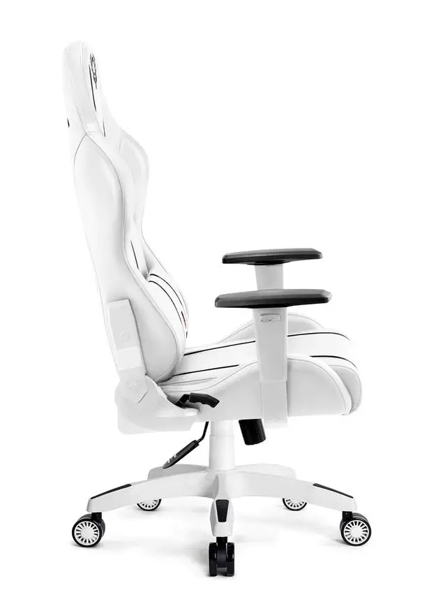 Fotel Diablo Chairs X-One 2.0 King Size Gamingowy do 160kg Skóra ECO Tkanina Biało-czarny