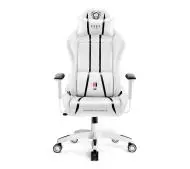 Diablo Chairs X-One 2.0 King Size Gamingowy do 160kg Skóra ECO Tkanina Biało-czarny