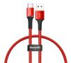 Baseus Kabel micro USB z podświetleniem LED  Halo 3A 0,25m (czerwony)