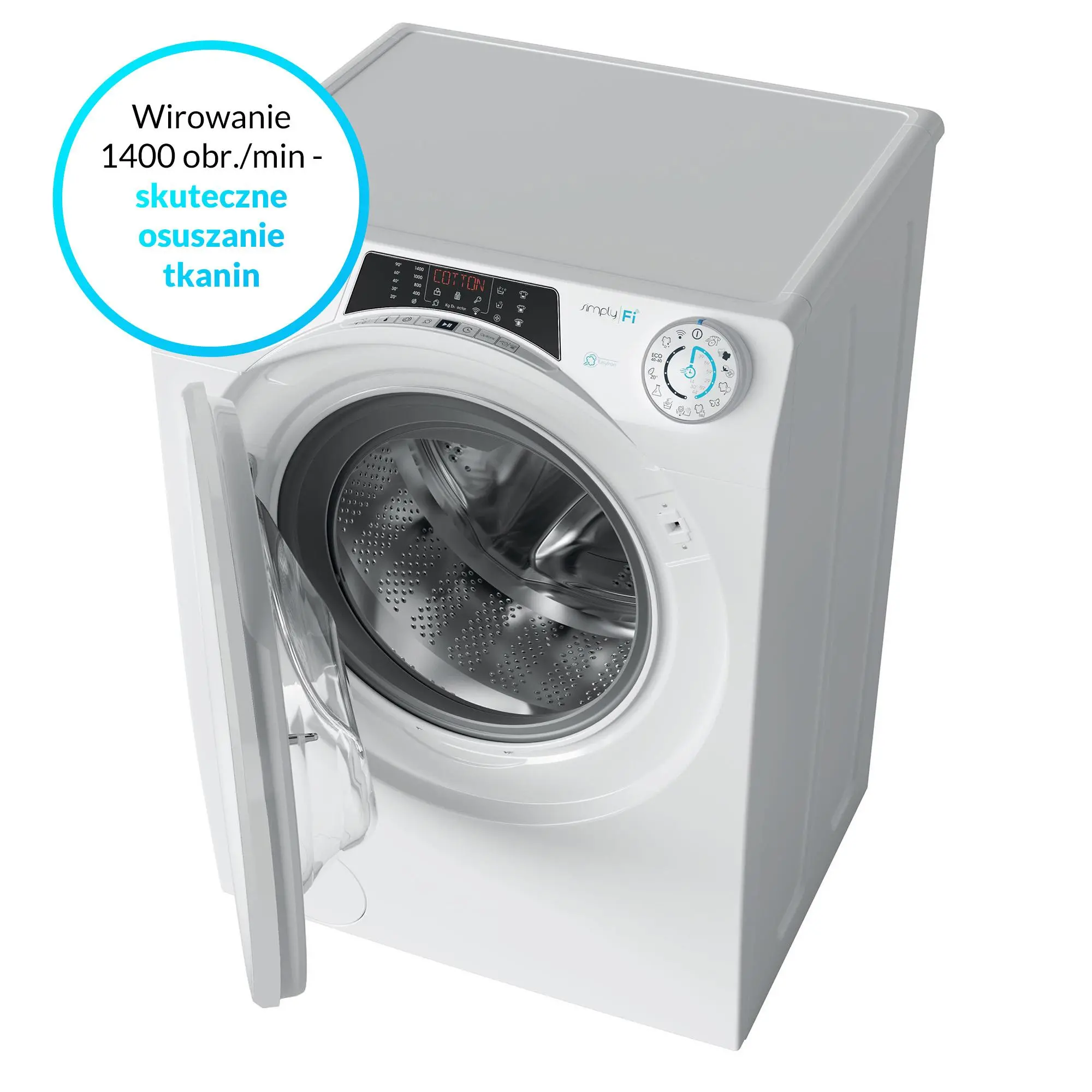 Pralka Candy RapidO RO 1496DWMT/1-S Slim 9kg 1400obr/min Zdalne sterowanie
