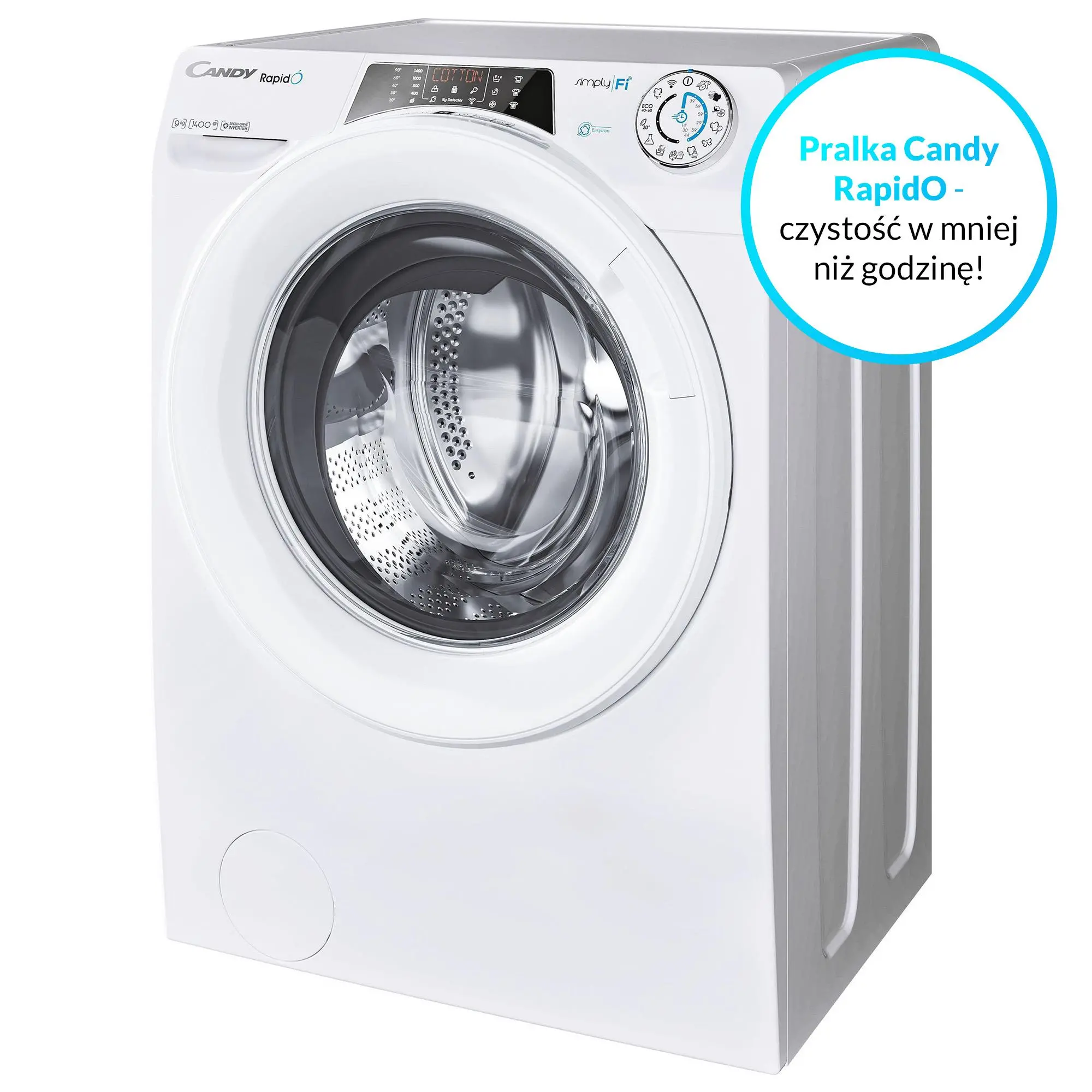 Pralka Candy RapidO RO 1496DWMT/1-S Slim 9kg 1400obr/min Zdalne sterowanie