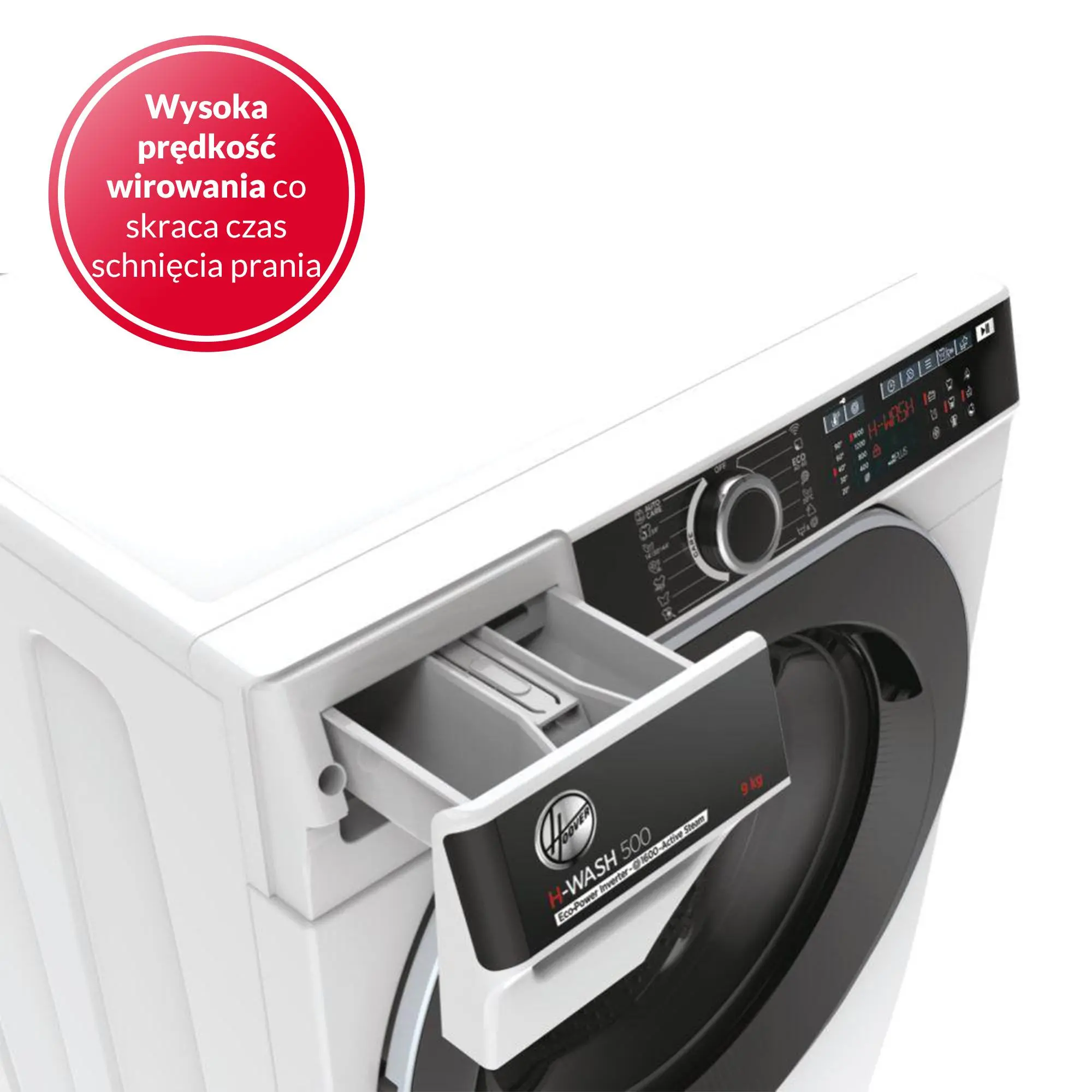 Pralka Hoover H-Wash 500 HWP 69AMBC/1-S Slim 9kg 1600obr/min Zdalne sterowanie