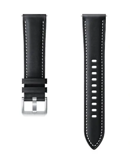 Pasek Samsung Stitch Leather Band 20mm S/M Czarny
