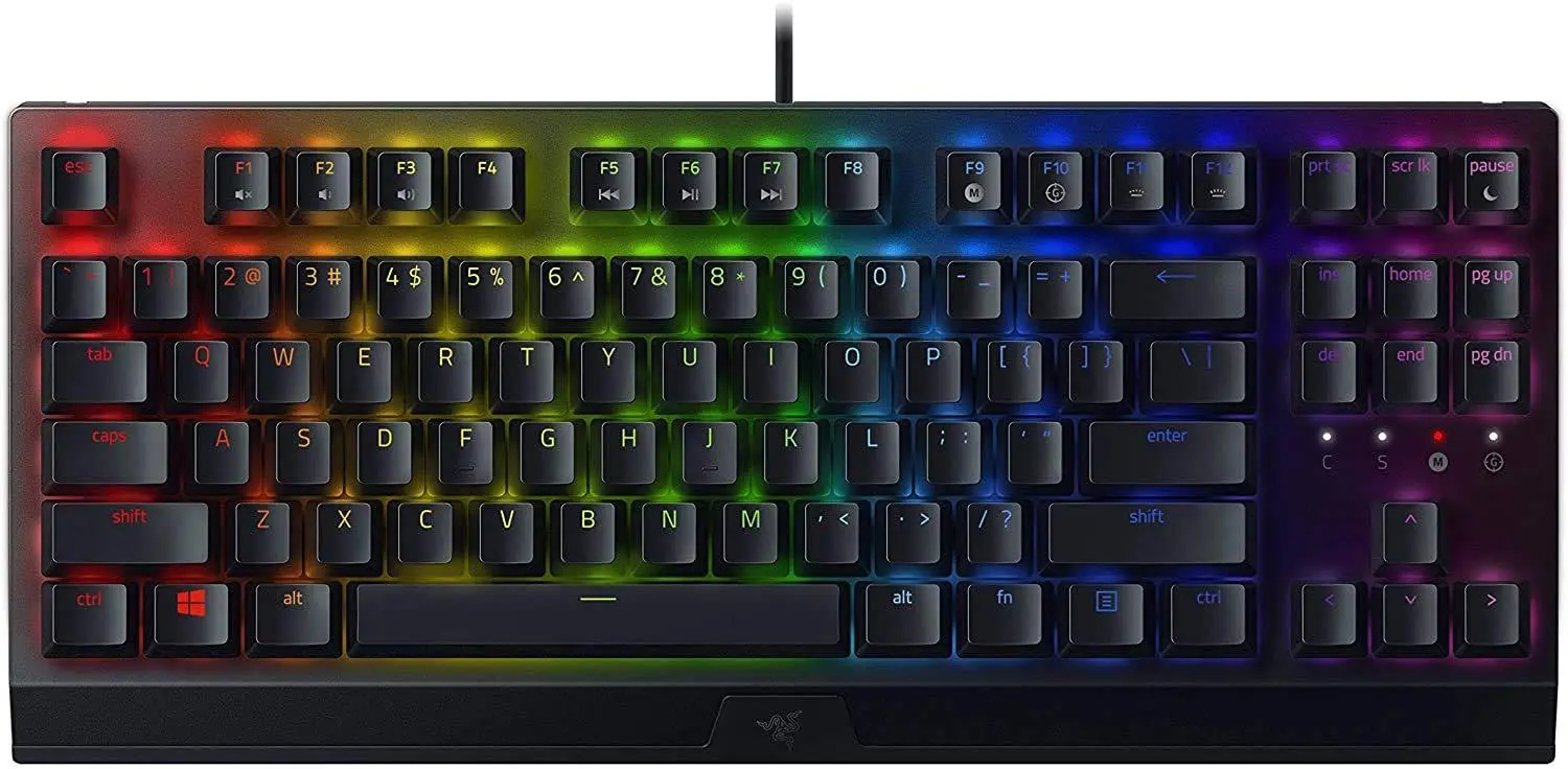 Klawiatura mechaniczna Razer BlackWidow V3 Tenkeyless Yellow Switch Czarny