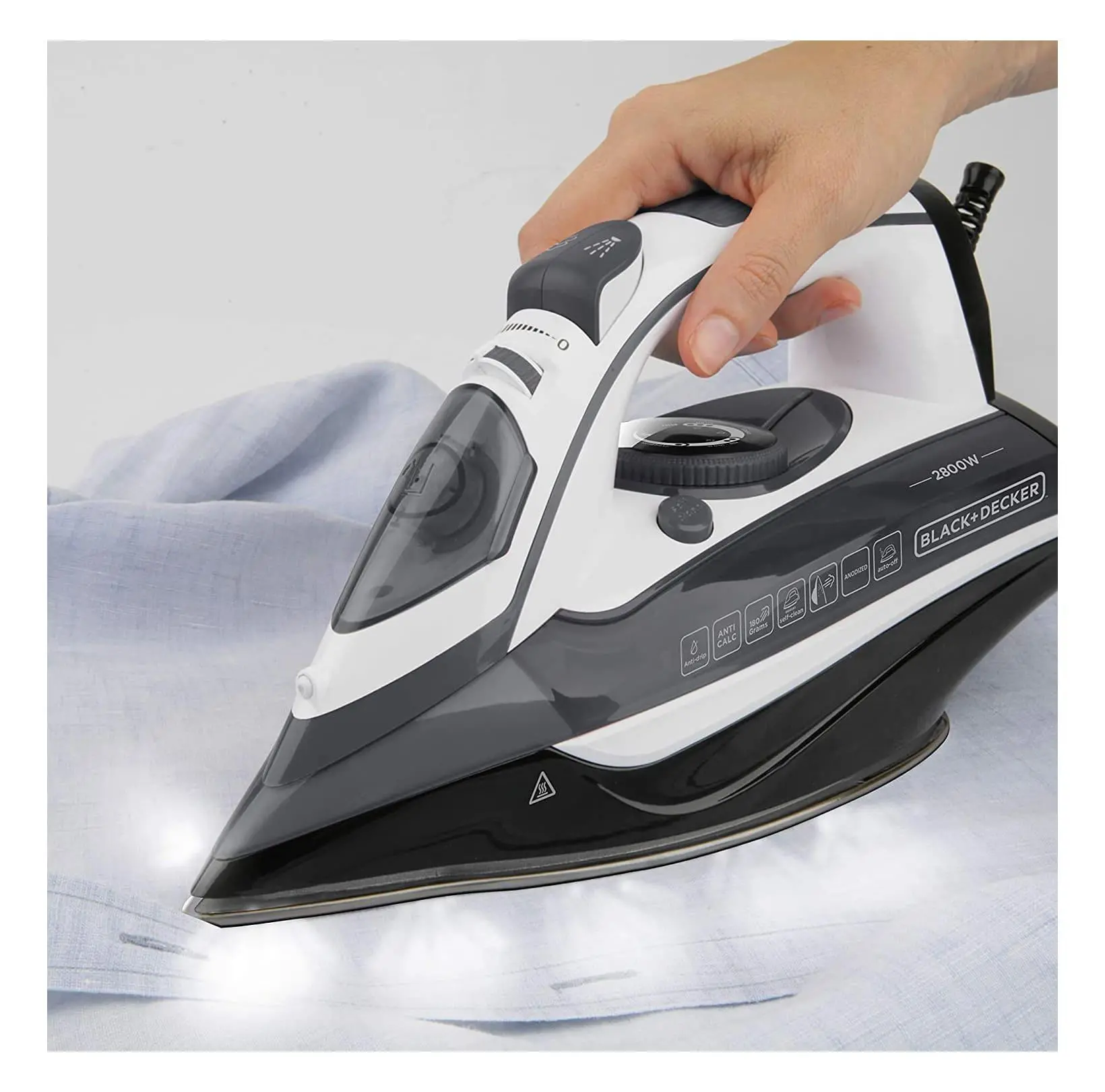 Żelazko Black&Decker BXIR2802E Anodilium 180g/min