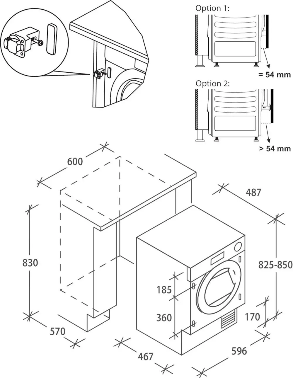 Pralko-suszarka Hoover H-Wash 300 Pro HBDO485TAMCE 8kg/5kg Zdalne sterowanie