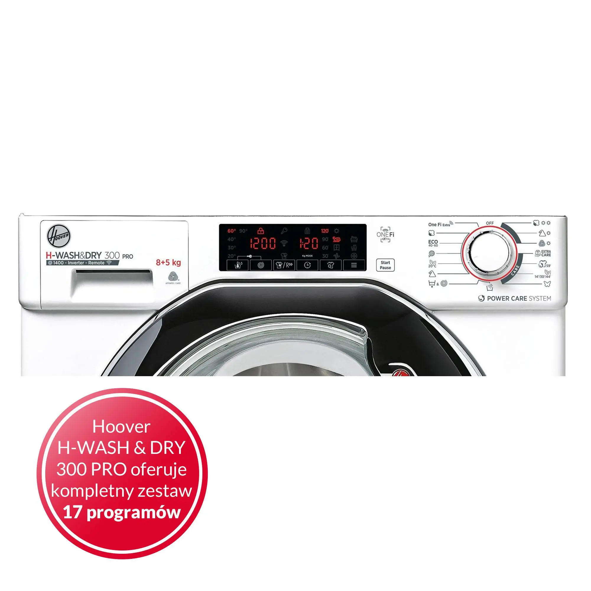 Pralko-suszarka Hoover H-Wash 300 Pro HBDO485TAMCE 8kg/5kg Zdalne sterowanie