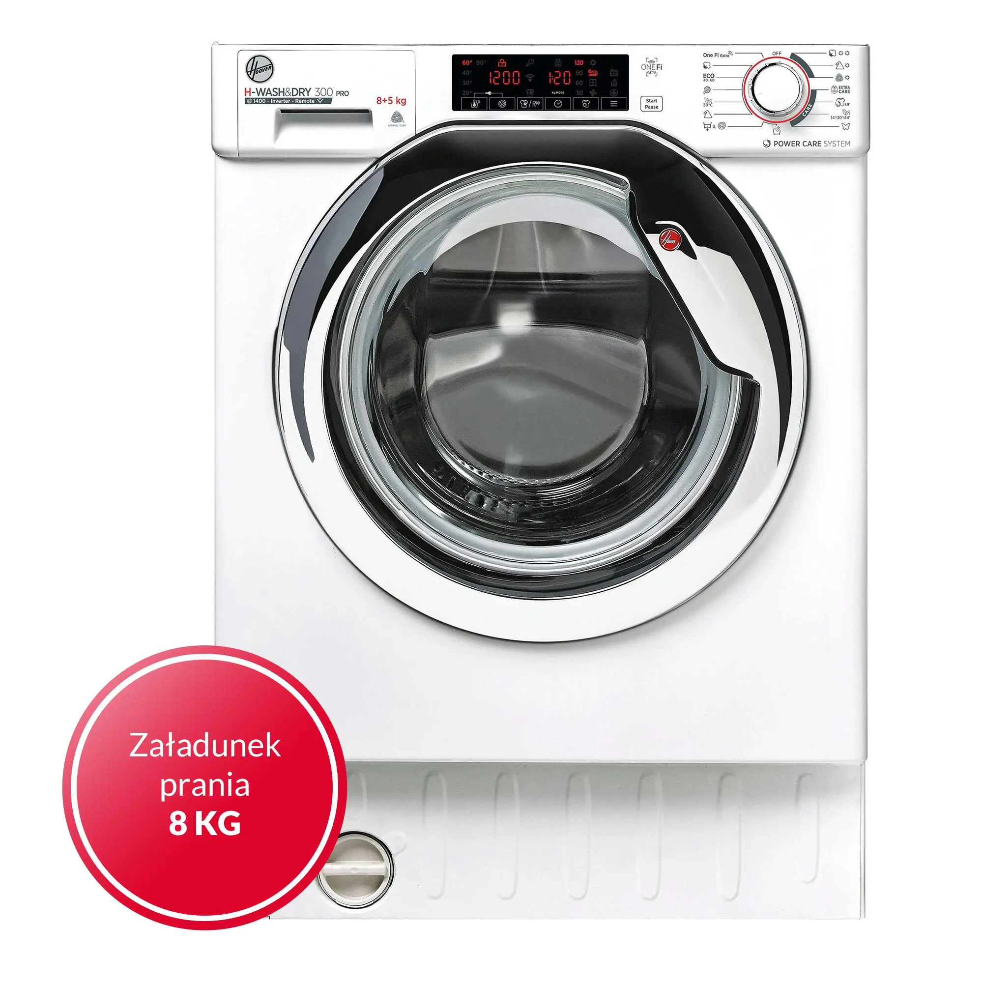 Pralko-suszarka Hoover H-Wash 300 Pro HBDO485TAMCE 8kg/5kg Zdalne sterowanie