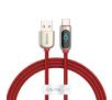 Kabel Baseus USB do USB-C Display, 5A, 1m (czerwony)