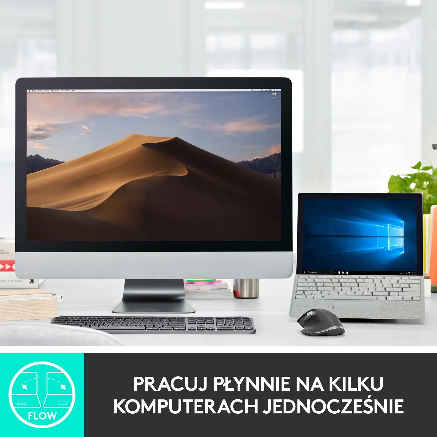 Klawiatura membranowa Logitech MX Keys Plus Grafitowy