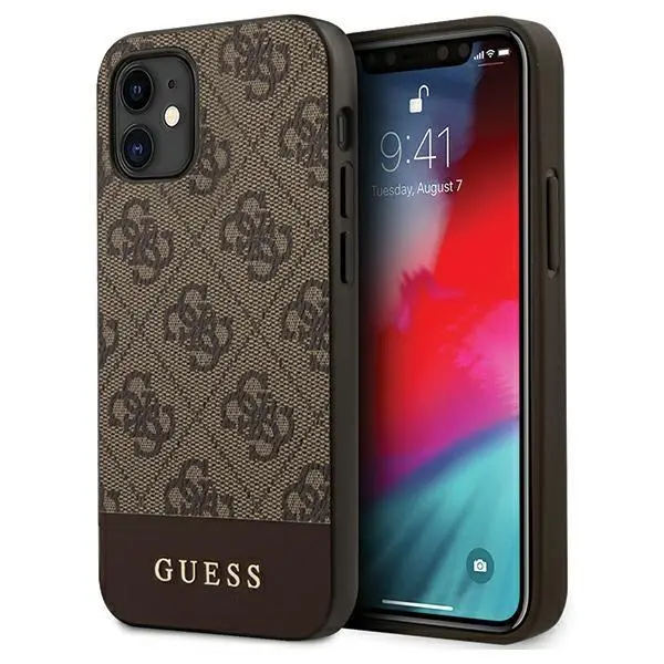 Etui Guess 4G Stripe GUHCP12SG4GLBR do iPhone 12 mini