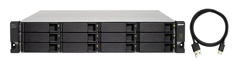 Dysk sieciowy QNAP TL-R1200C-RP Czarny