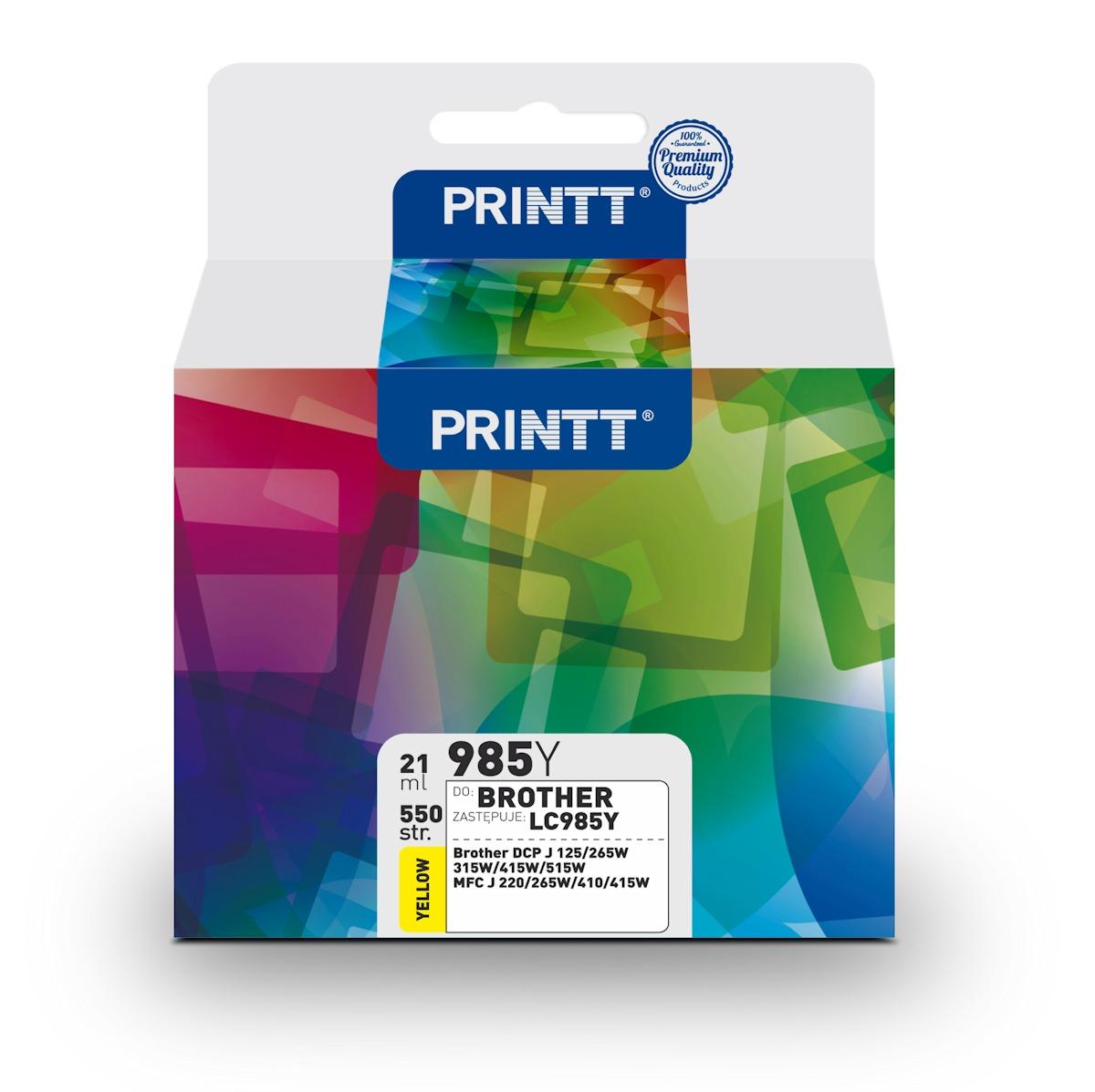 Tusz PRINTT NAB985Y (zamiennik LC-985Y)