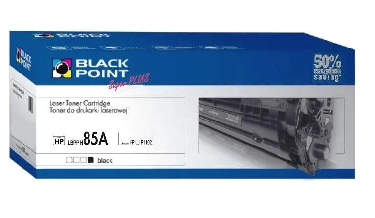 Toner Black Point LBPH85D dwupak (zamiennik CE285AD nr 85A) Czarny