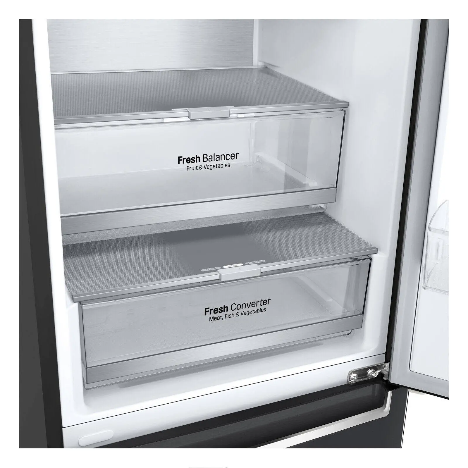 Lodówka LG GBB92MCACP1 Pełny No Frost 203cm Komora świeżości Zdalne sterowanie Ciemny grafit