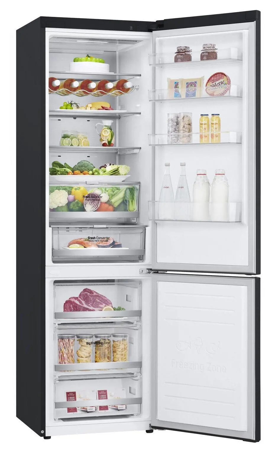 Lodówka LG GBB92MCACP1 Pełny No Frost 203cm Komora świeżości Zdalne sterowanie Ciemny grafit
