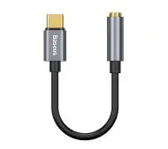 Baseus CATL54-0G USB typ C/jack 3,5 mm Szary