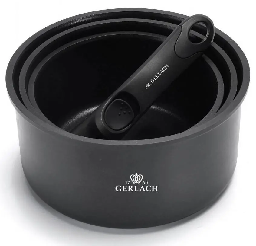 Zestaw garnków Gerlach Smart Indukcja Stal nierdzewna 4 elementy