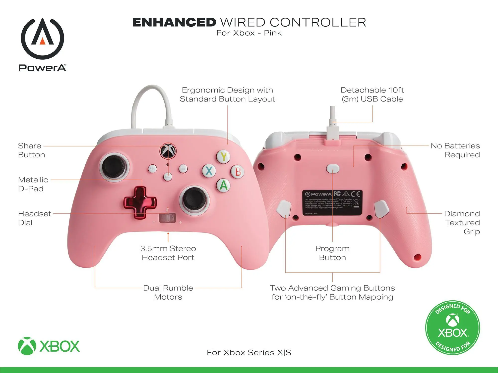 Konsola Xbox Series S 512GB + Pad PowerA Enhanced Pink