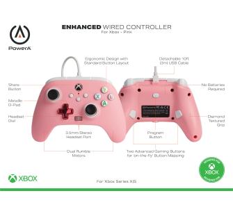 Xbox Series S + pad PowerA Enhanced Pink