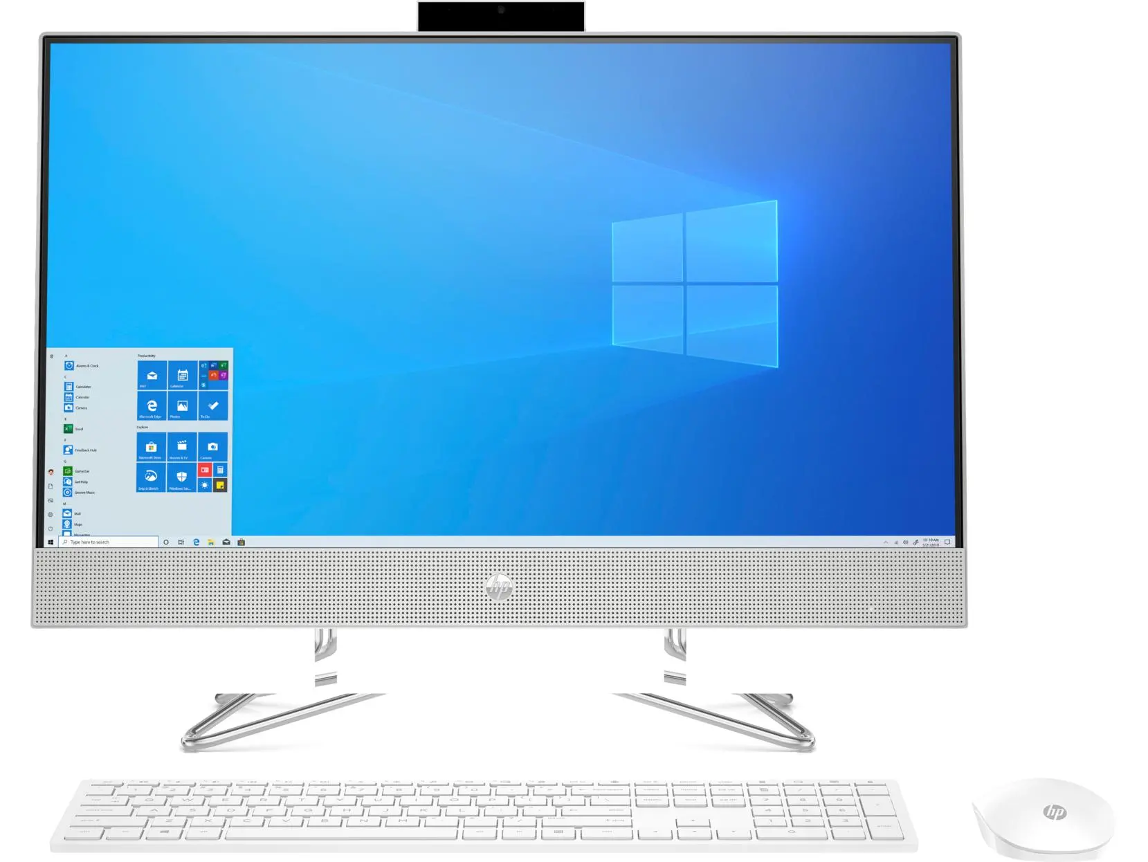 Komputer HP AiO 24-dp0083nw R5 4500U 23,8" 8GB RAM 512GB Dysk SSD Win10 Srebrny