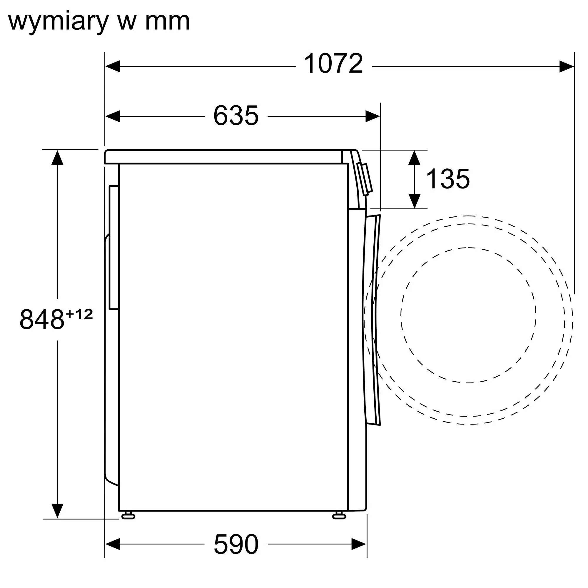 Pralko-suszarka Bosch Series 6 WNA24401PL 59cm 10kg/6kg